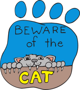 Beware Of Cat Clip Art